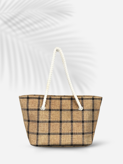 Dofre Cleo Jute Bag - Beige