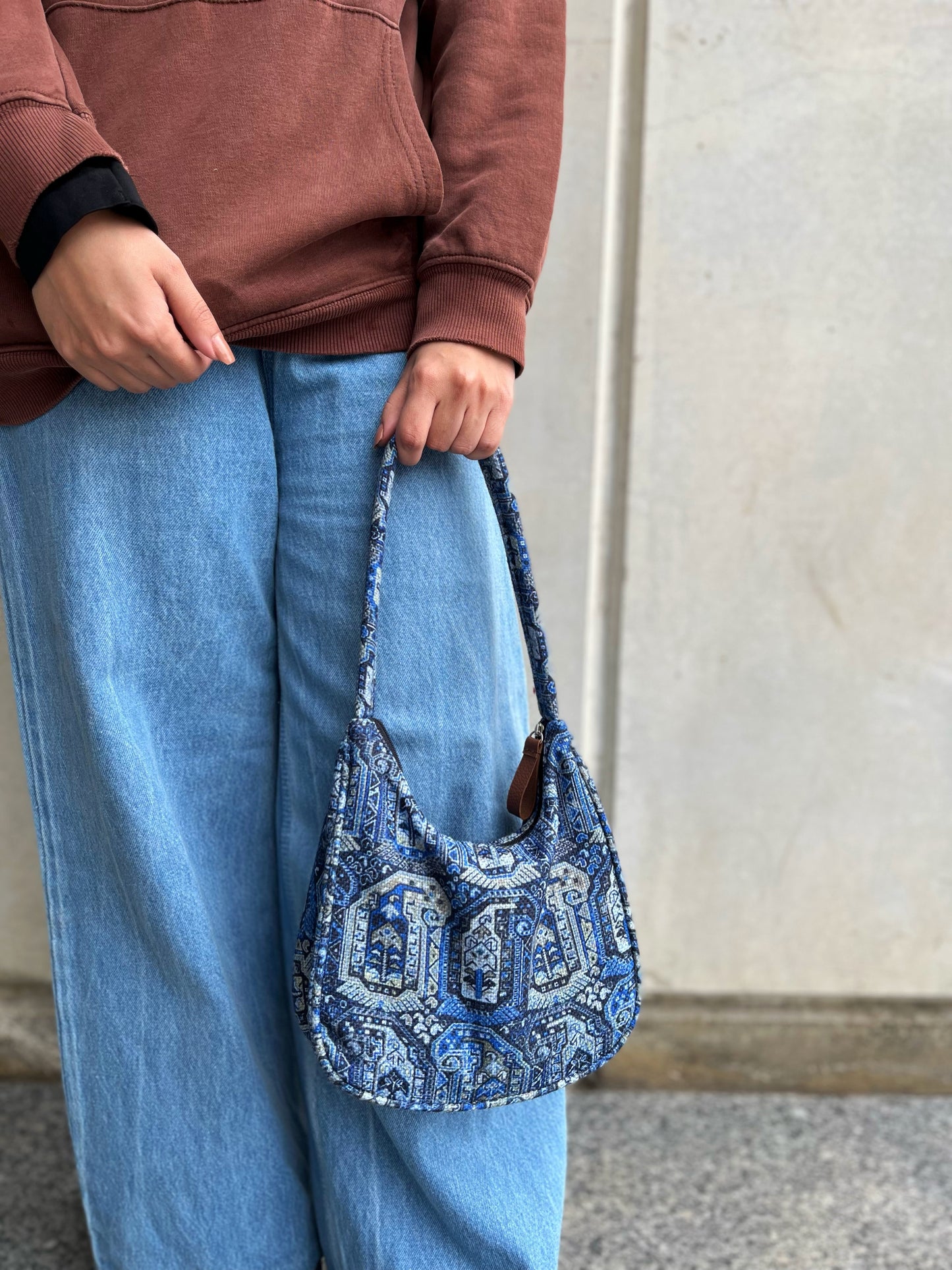 Dofre Elle Shoulder Bag - Blue pattern